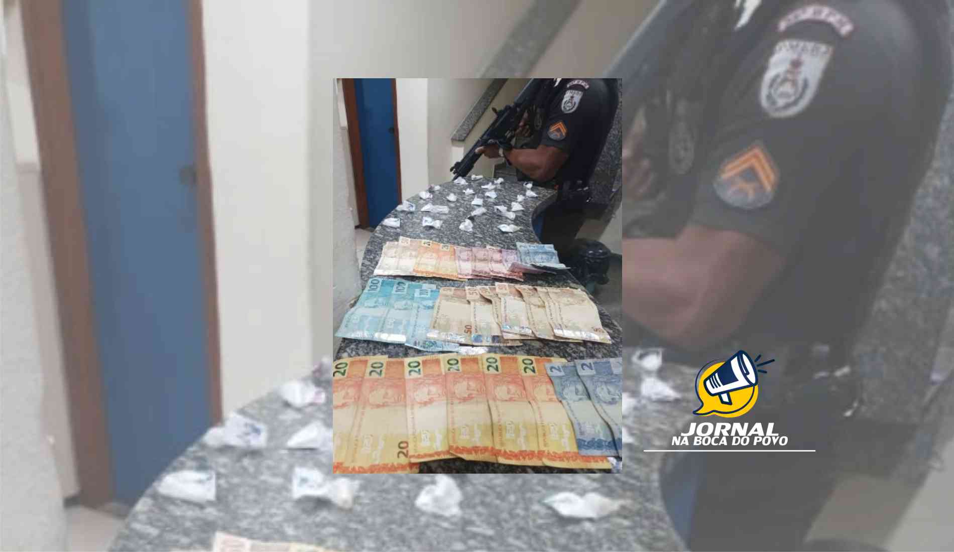 Mulher é presa com drogas e dinheiro no bairro Cidade Nova, em Pádua