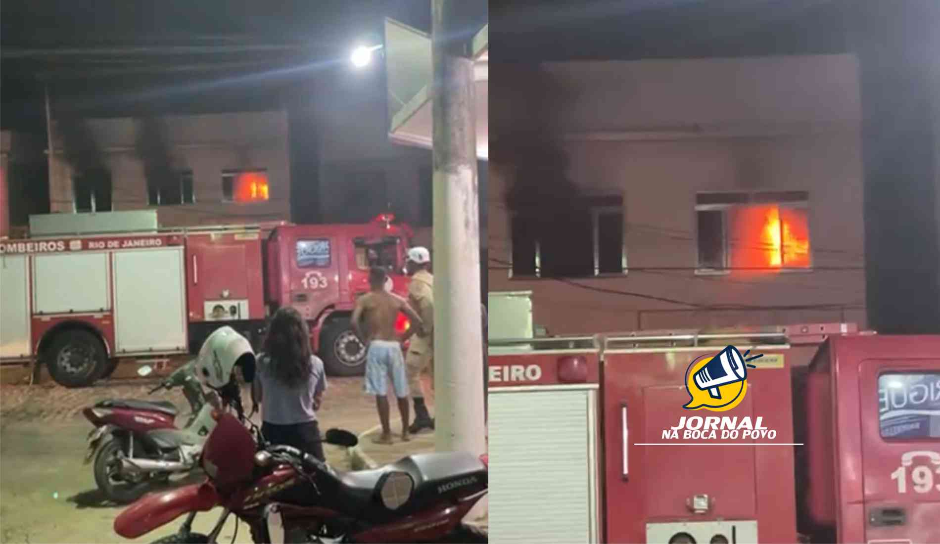 Uma pessoa é socorrida após incêndio em residência em Pádua