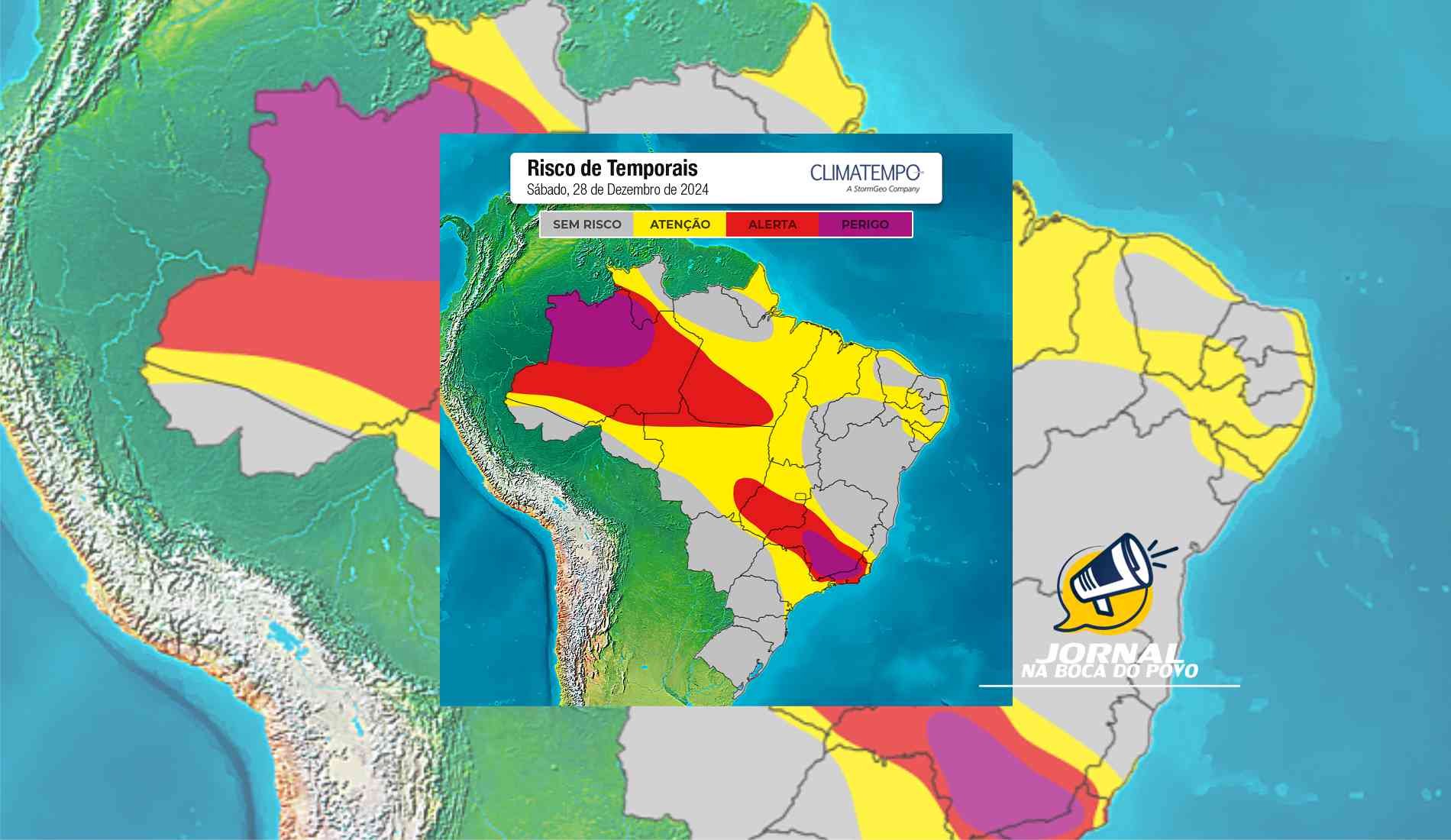 Chuva de ZCAS deixa estados do Sudeste em alerta