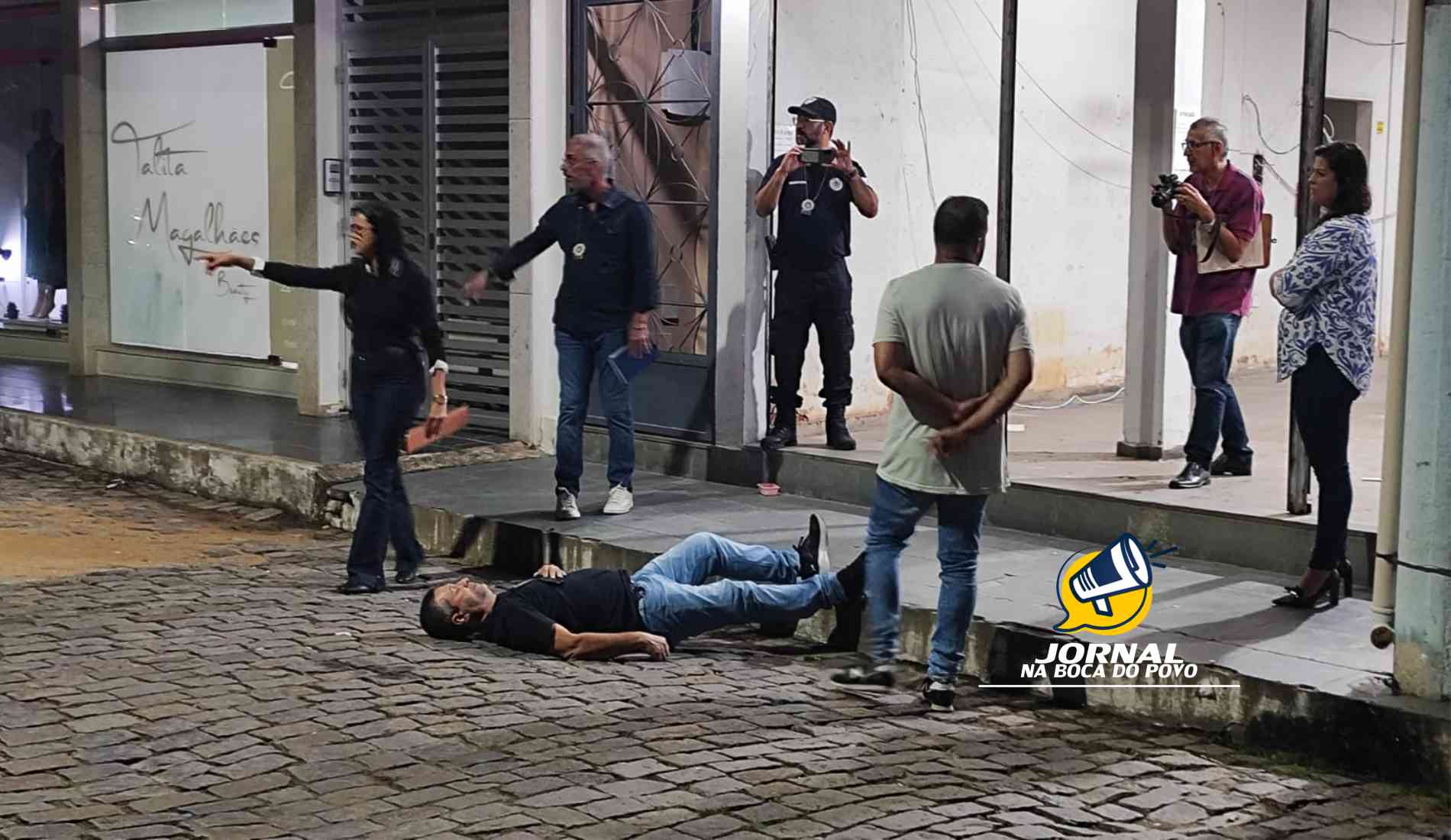 Polícia Civil realiza reprodução simulada de crime em Santo Antônio de Pádua