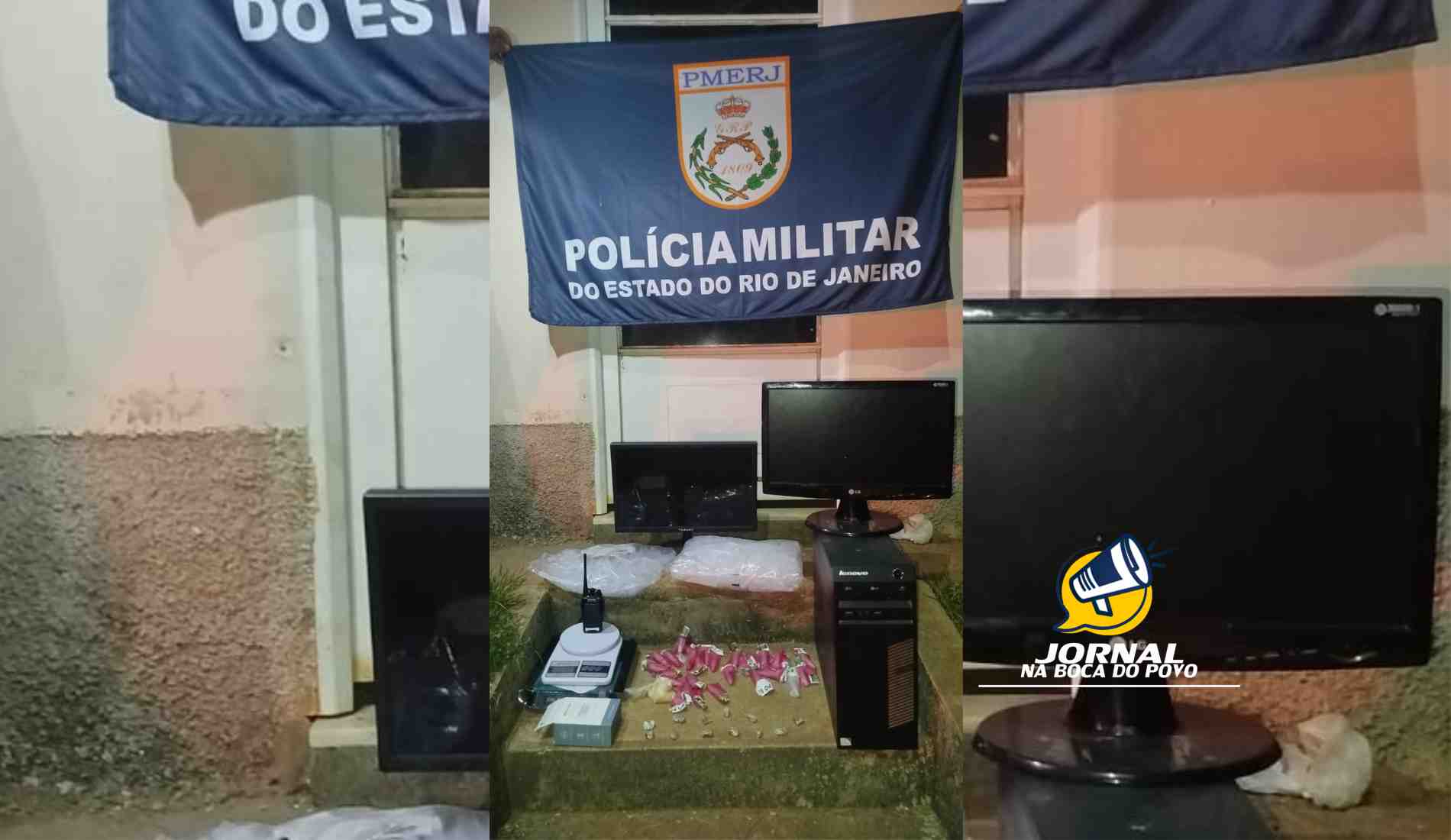 Polícia realiza operação contra o tráfico de drogas no Conjunto Habitacional Boa Vista, em Laje do Muriaé