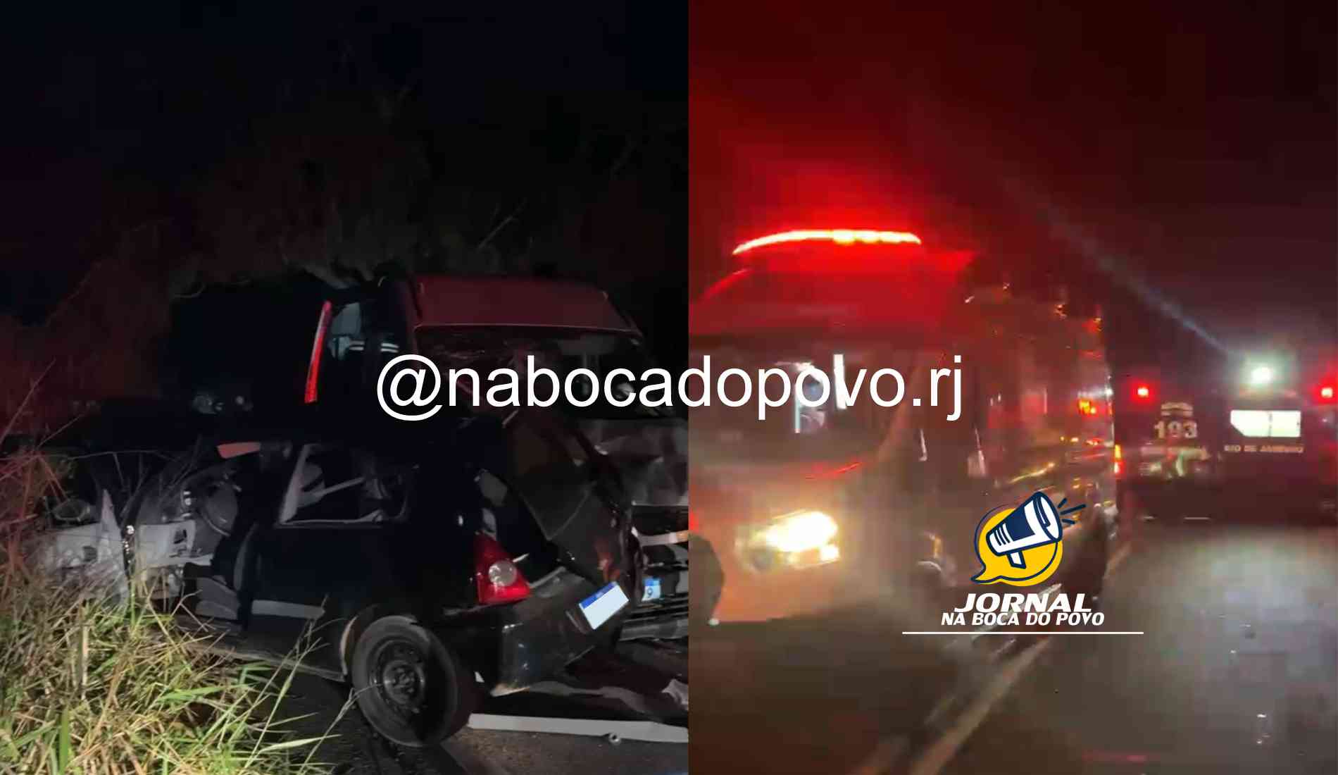 Grave acidente envolvendo três carros deixa 5 feridos entre Pádua e Aperibé