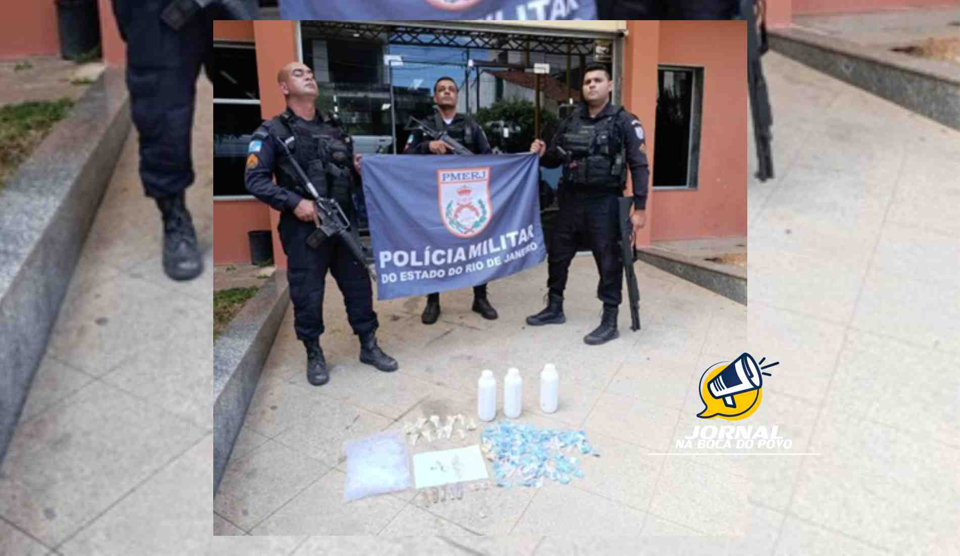Polícia apreende maconha, Skank, crack e mais de 100 pinos de cocaína no bairro Cidade Nova em Pádua