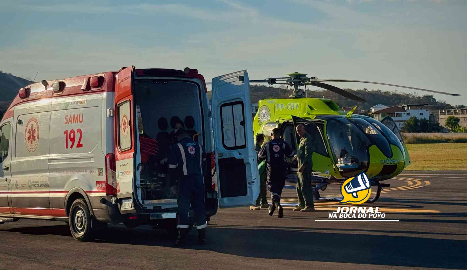 SAMU-NF participa de operação de transporte aeromédico de recém-nascido em estado grave em Itaperuna