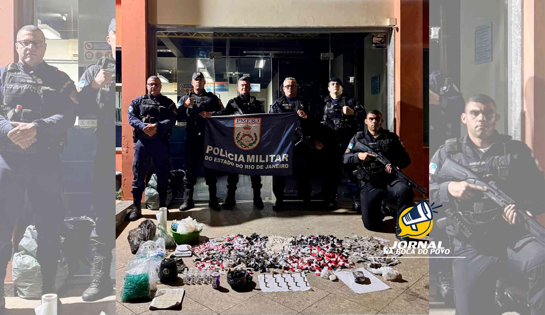 Ação da PM resulta em grande apreensão de entorpecentes no bairro Cidade Nova, em Pádua