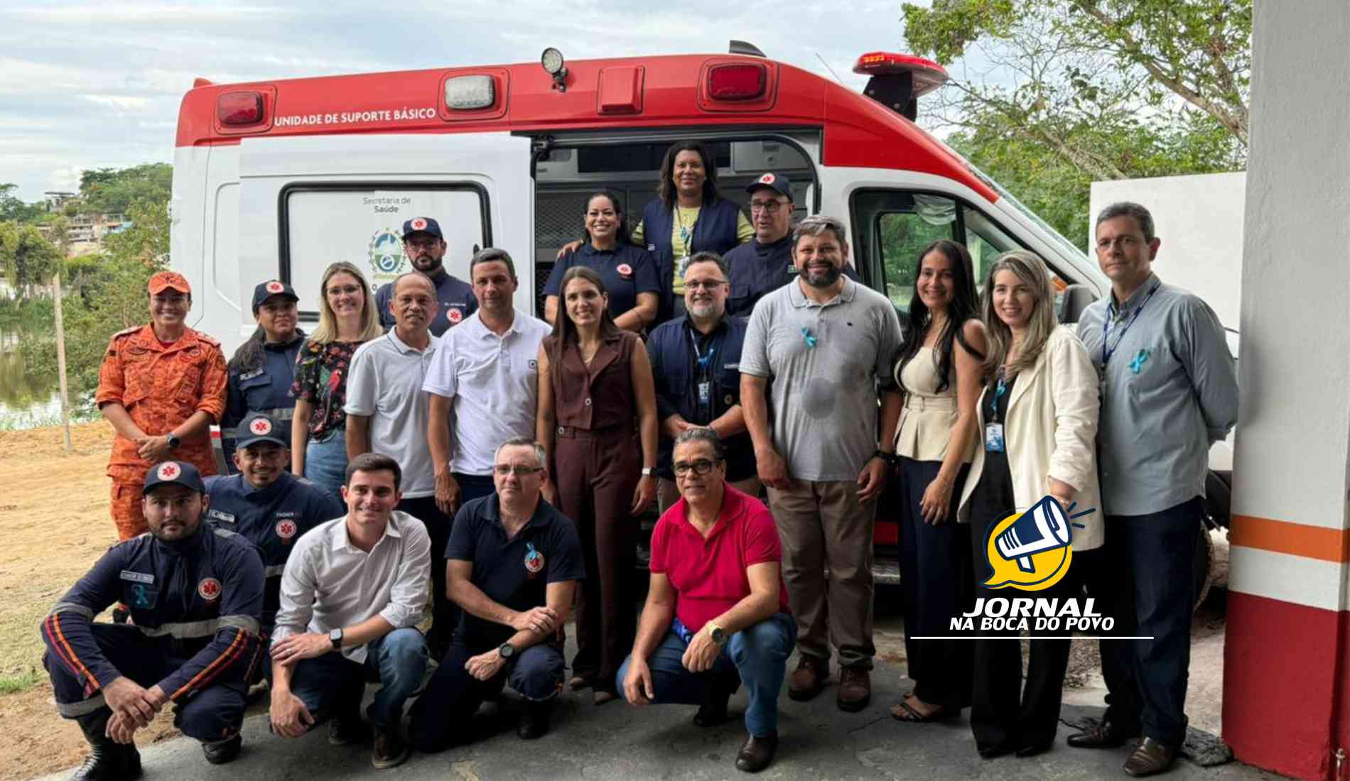 Prefeito de Santo Antônio de Pádua e presidente do CONSPNOR inaugura base do SAMU em Italva