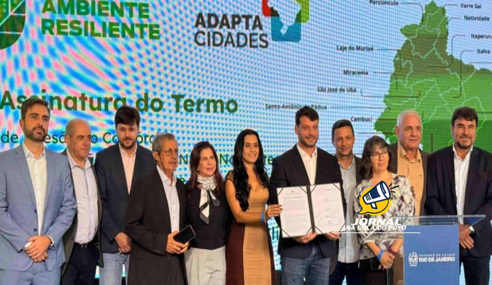 CIDENNF assina adesão ao Programa AdaptaCidades durante lançamento do Programa Ambiente Resiliente, com presença do governador Cláudio Castro