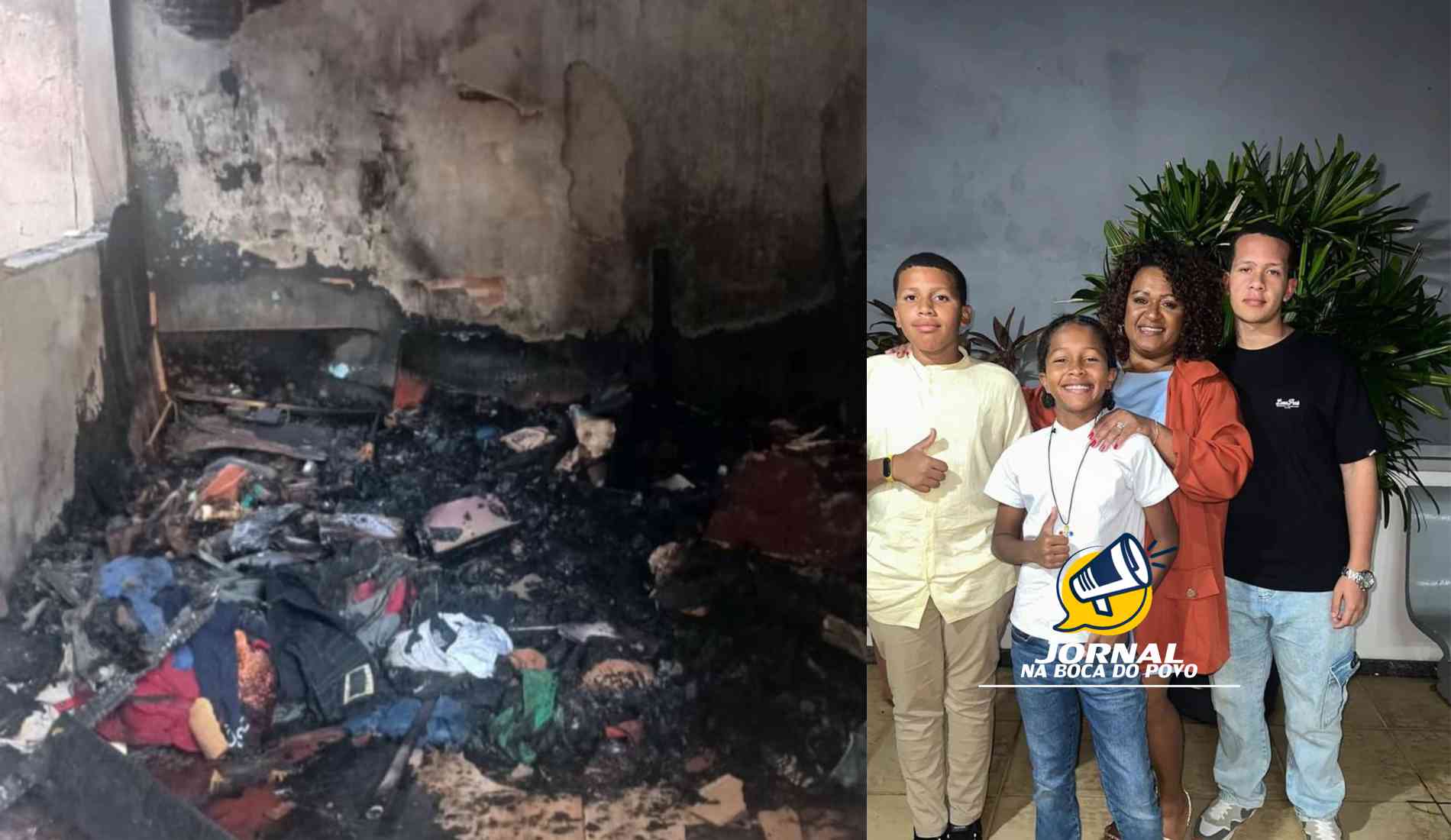 Família perde tudo em incêndio e mobiliza comunidade por doações em Itaperuna