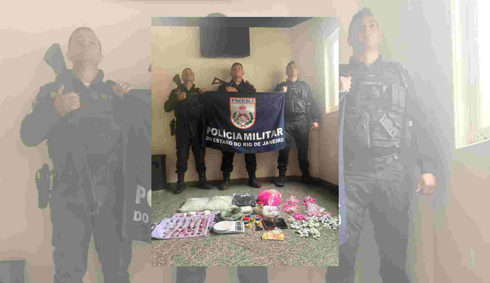 Itaocara: 36º BPM faz grande apreensão de drogas em Laranjais; três são detidos