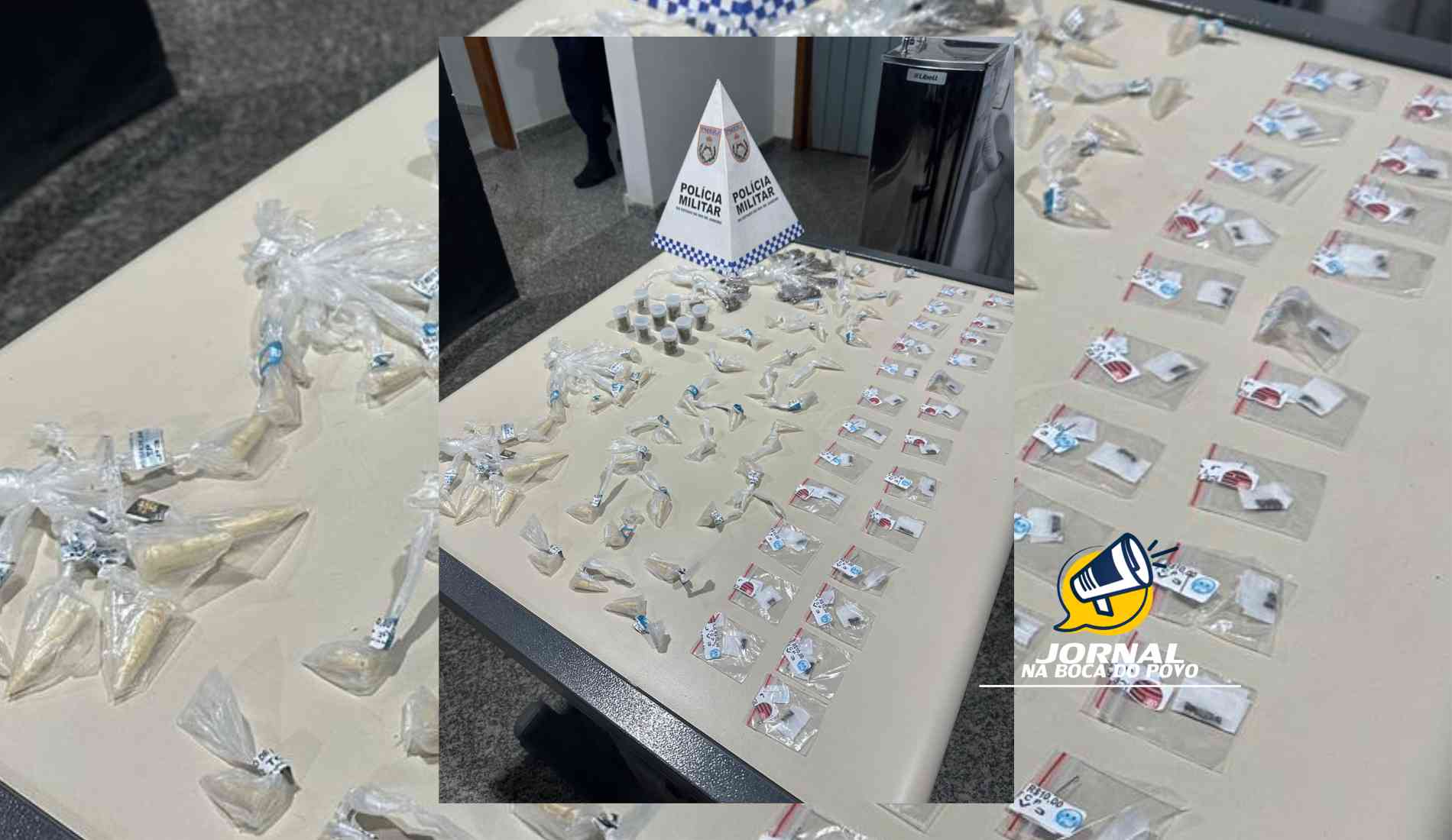 Militares do 36º BPM apreendem drogas no Morro do Demétrio, em Miracema