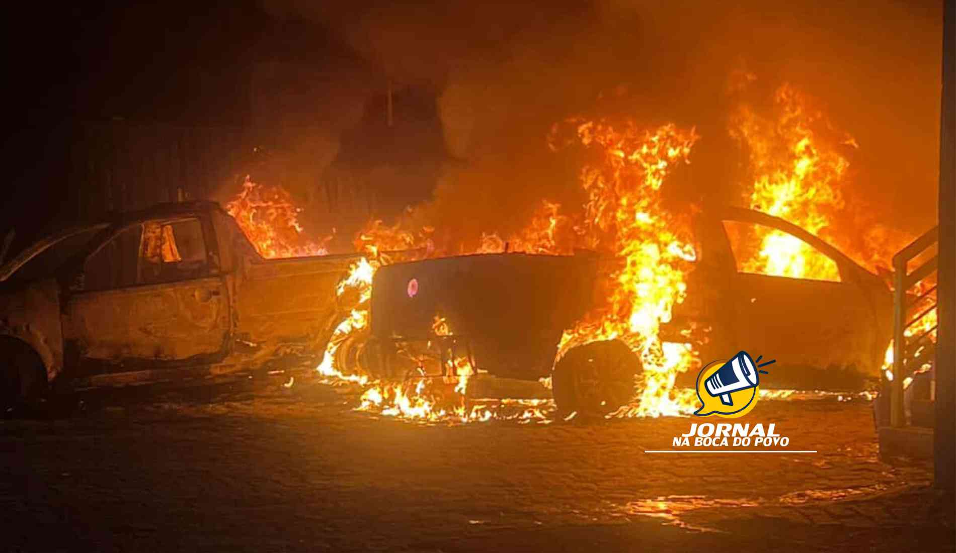 Vídeos de câmeras de segurança indicam incêndio criminoso em veículos da Águas de Pádua