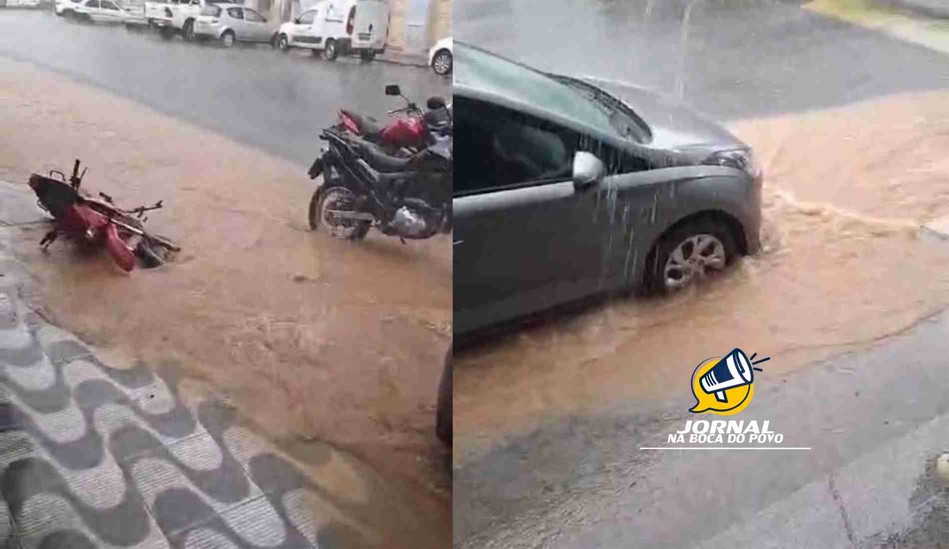 Temporal com rajadas de vento atinge Cambuci e INMET emite alerta de perigo para chuvas intensas na região