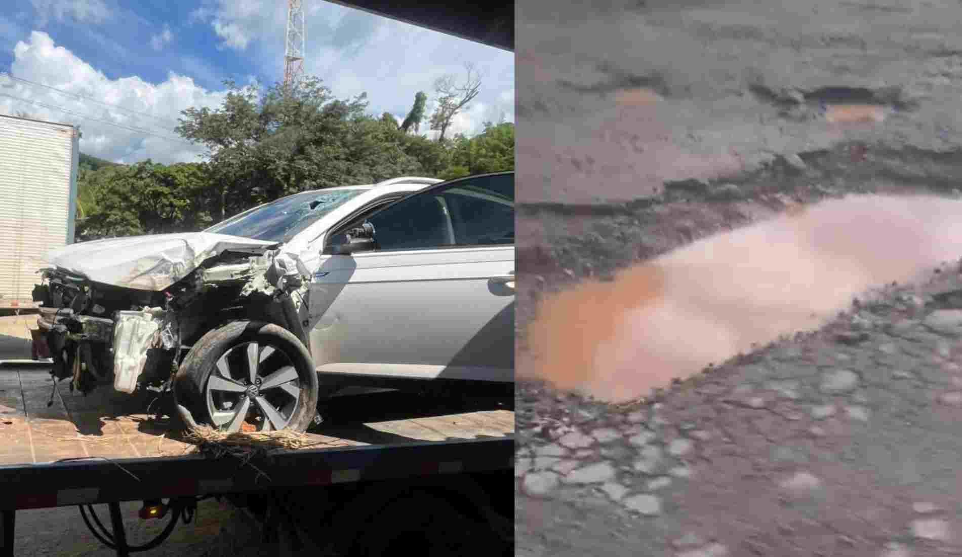 RJ-186 vira “campo minado” e coloca motoristas em risco