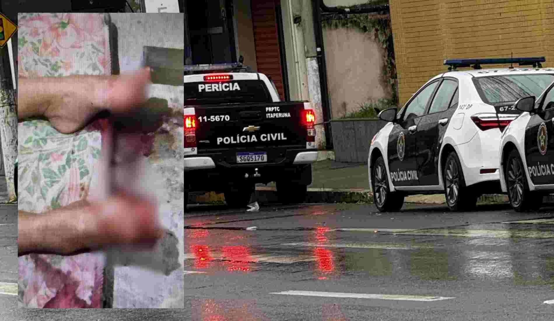 Mulher é presa em flagrante após decepar dedos dos pés da própria mãe em Itaperuna