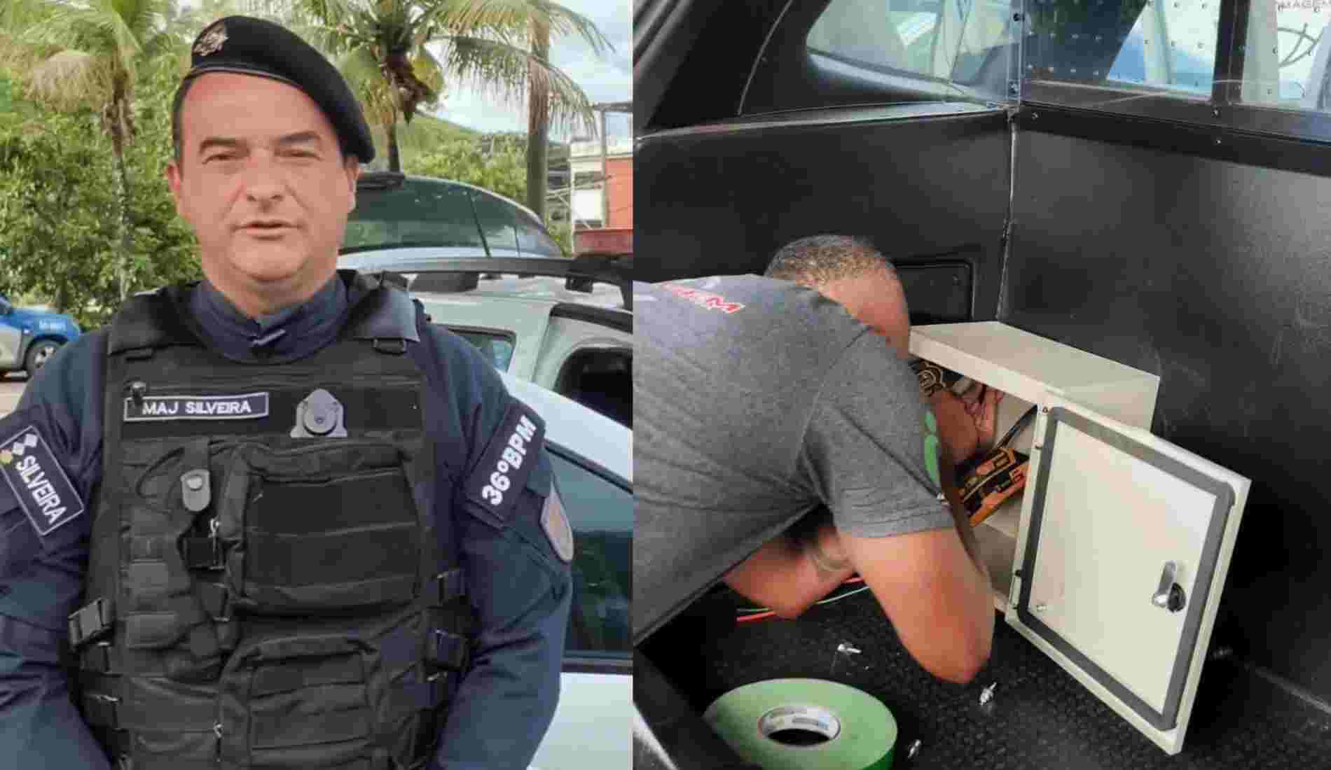 36º BPM instala câmeras com reconhecimento facial e leitura de placas nas viaturas