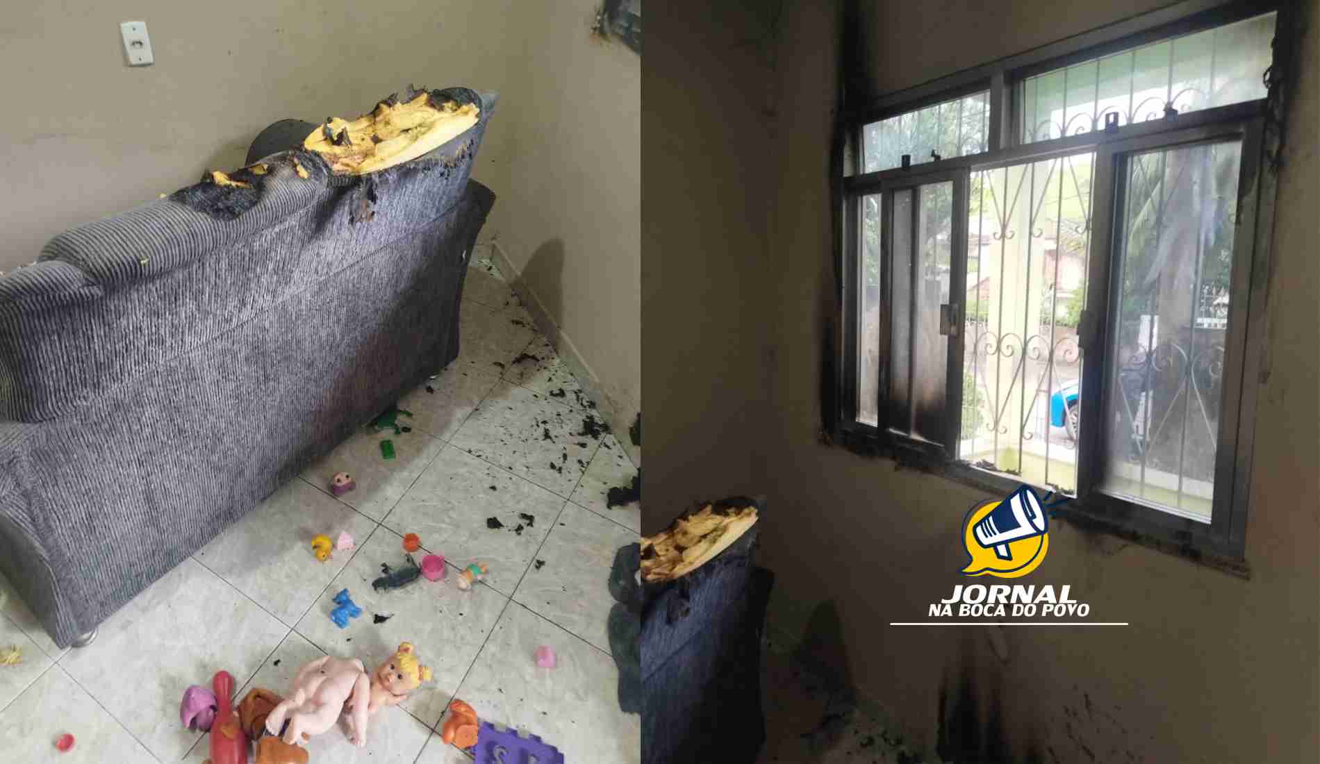 Mulher é presa após tentar incendiar residência com a própria filha dentro em Raposo, Itaperuna