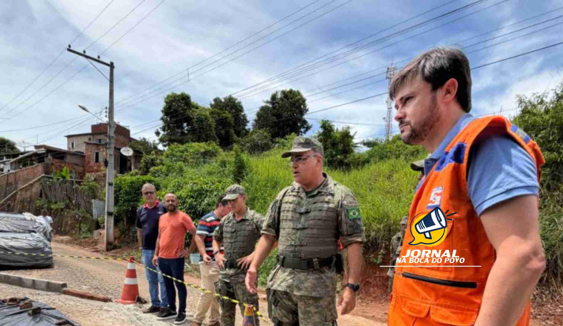 Marinha do Brasil realiza visita técnica em Porciúncula para avaliar danos causados pelas chuvas
