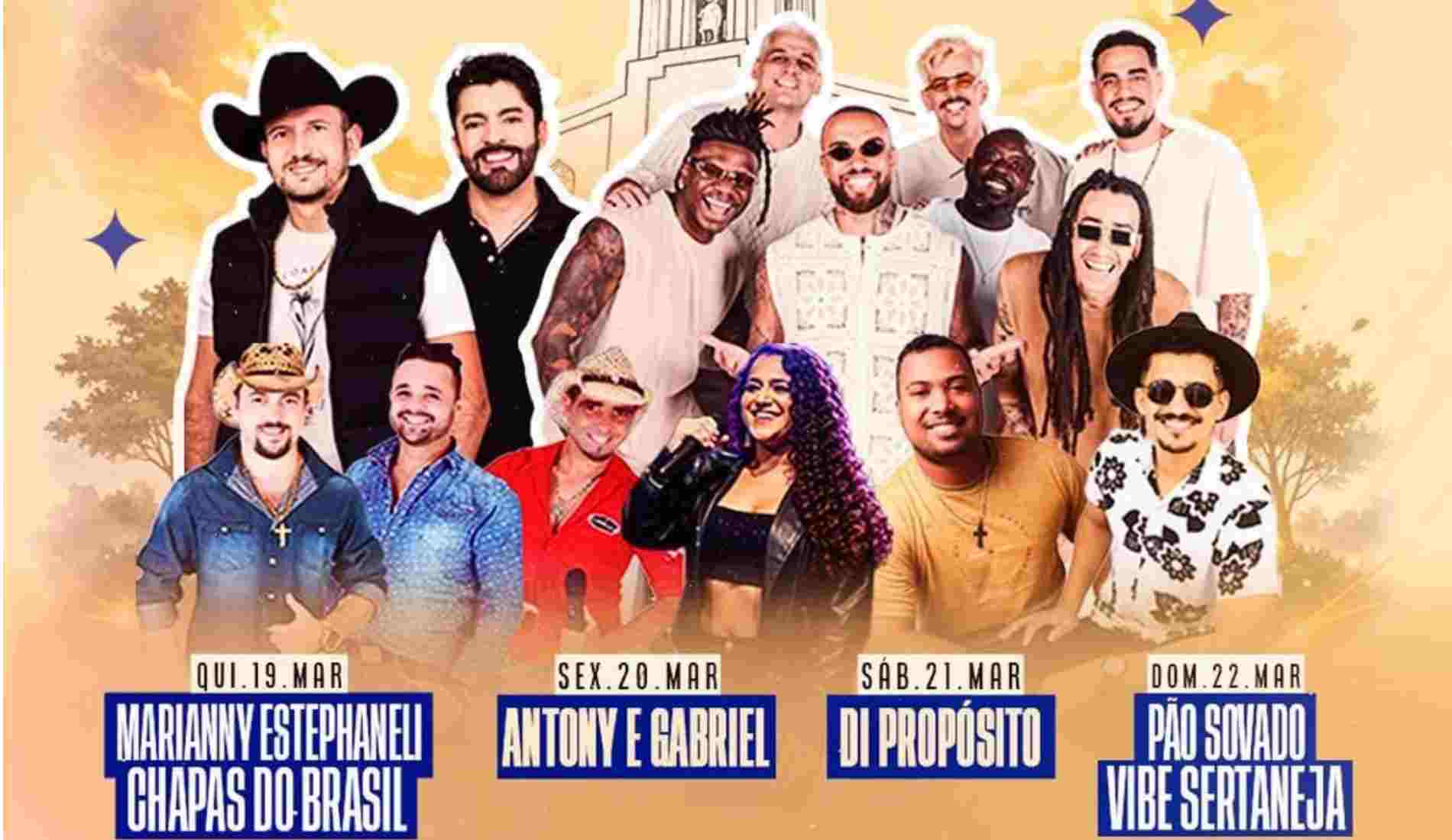Festa do Padroeiro agita São José de Ubá com quatro dias de shows e entrada gratuita