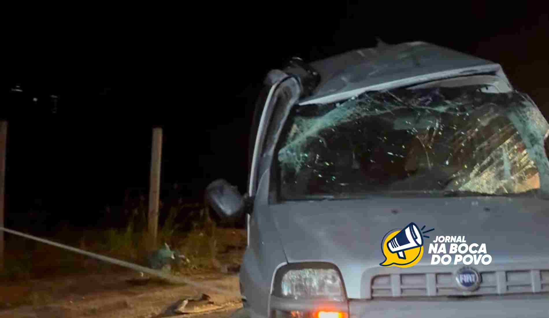 Capotamento é registrado na RJ-186, em Santo Antônio de Pádua