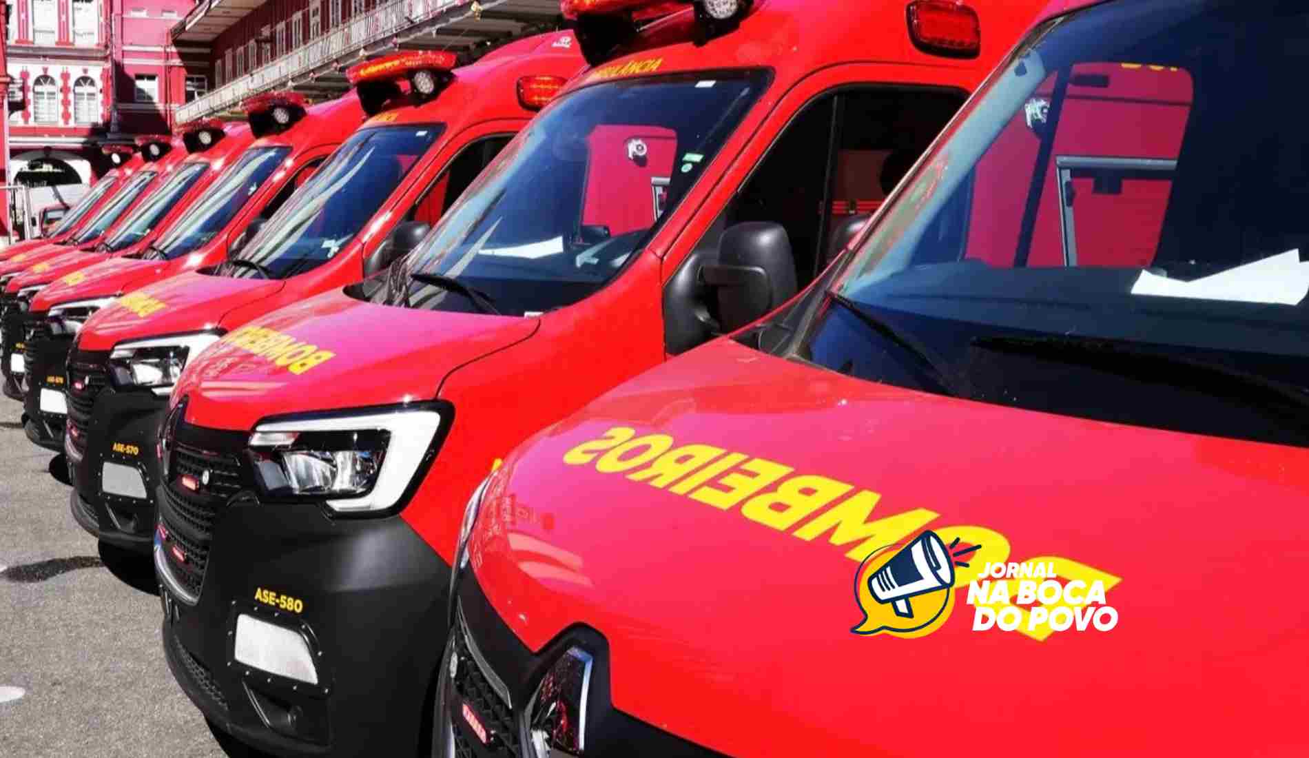 Santo Antônio de Pádua e Itaocara recebem novas ambulâncias do Corpo de Bombeiros para reforçar atendimento de emergência