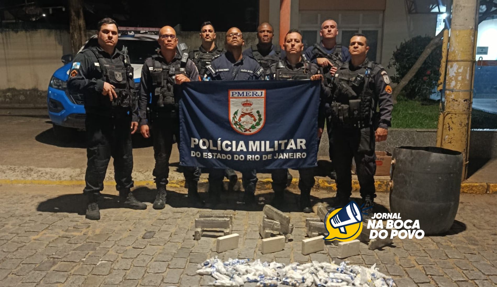 Polícia Militar apreende mais de 23 kg de drogas e munições em Itaocara