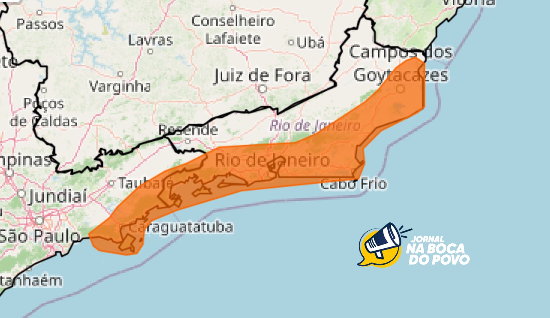 Estado do Rio poderá ter ventos de até 100 km/h nesta sexta-feira (21); veja regiões em alerta para vendaval