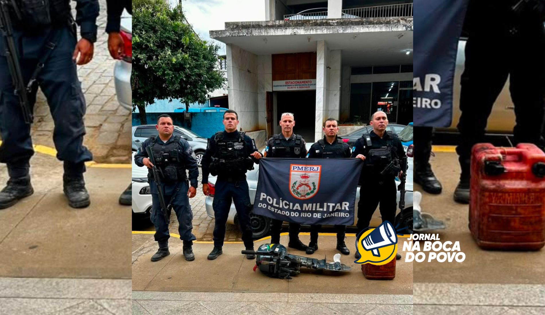 PM prende suspeito e recupera motor de popa furtado em Santo Antônio de Pádua