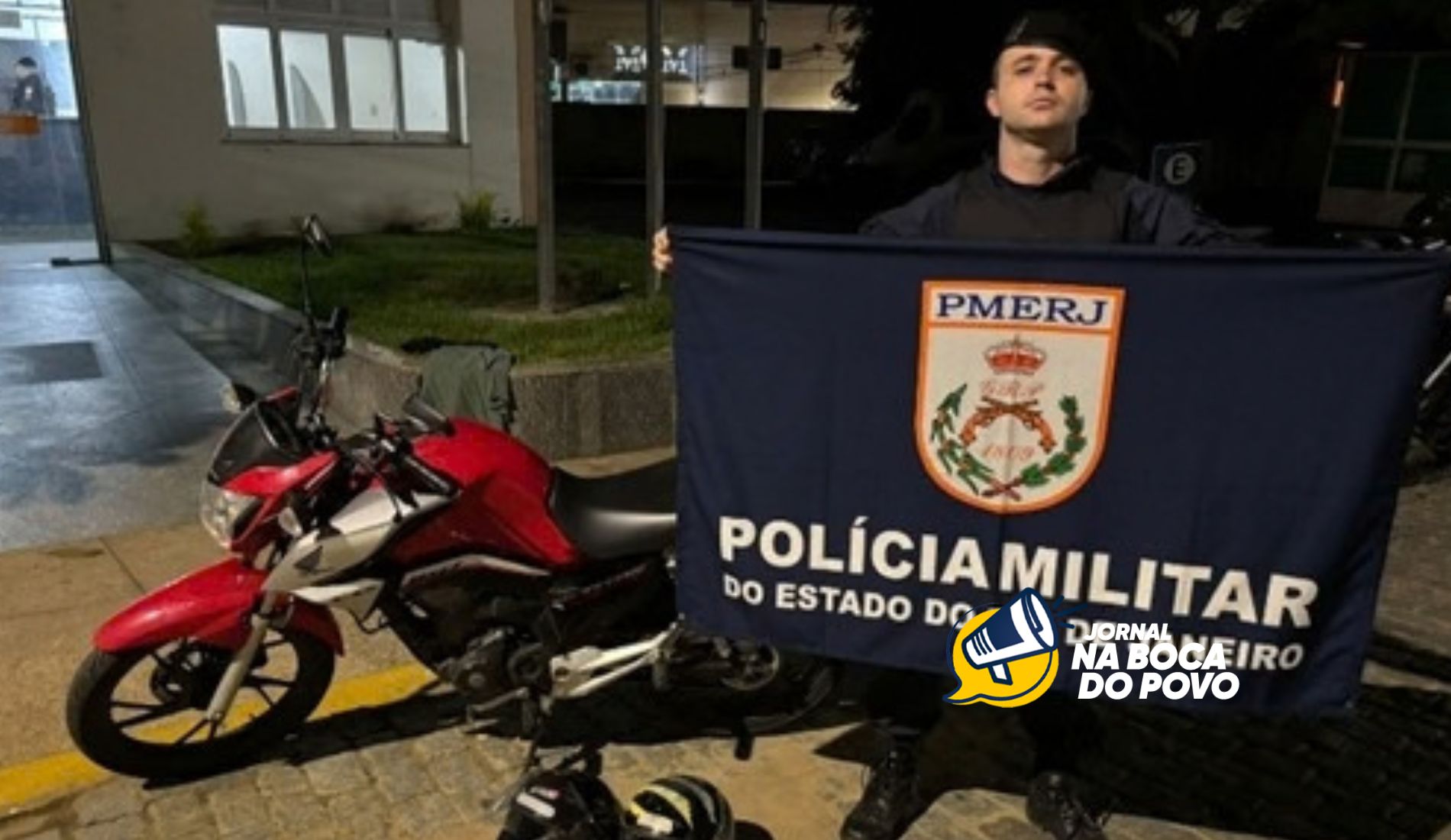 Homem é preso com drogas, munições e motocicleta durante ação policial em Itaocara