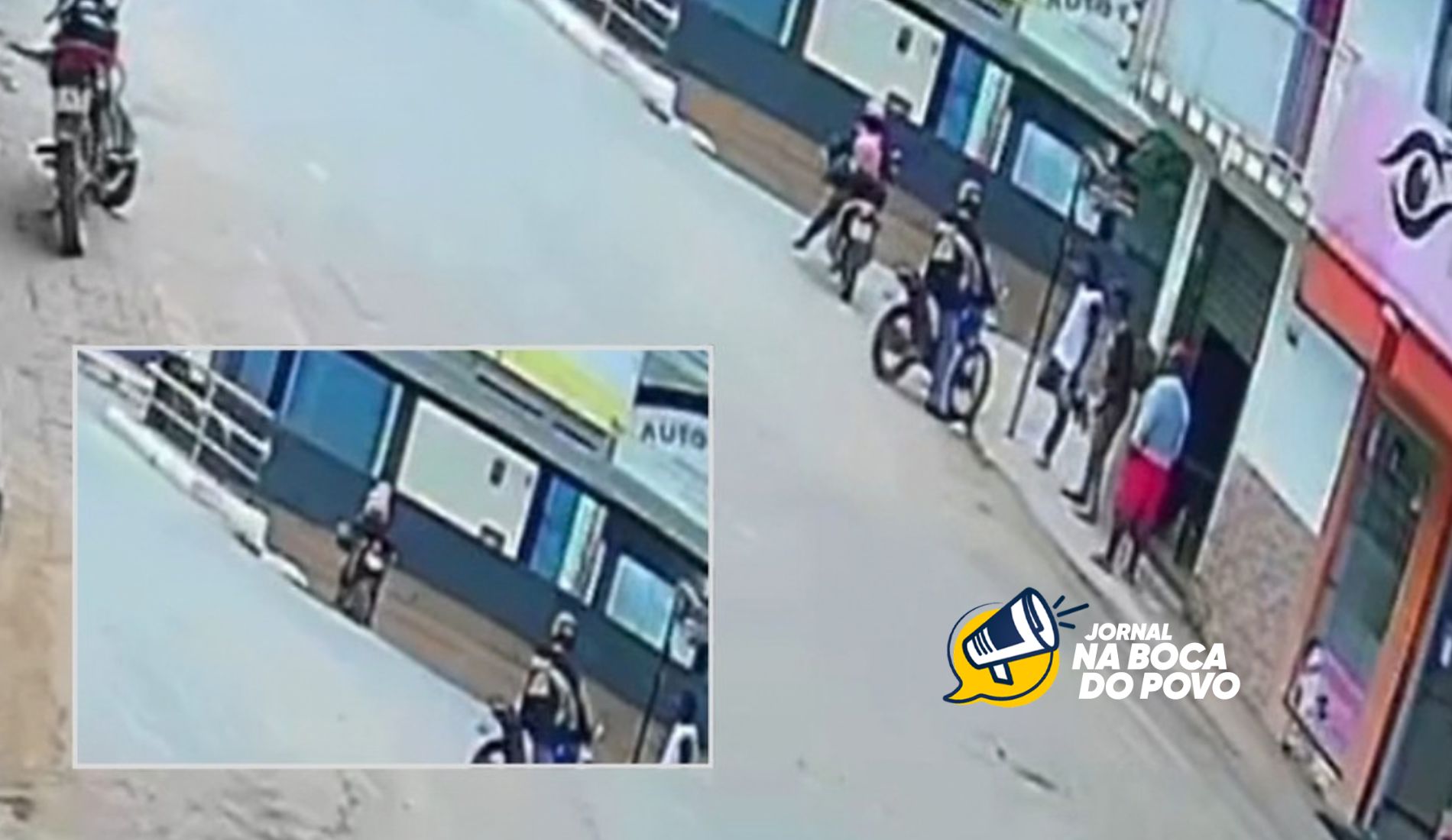 Mulher perde controle de moto e cai em ribeirão no Centro de Varre-Sai